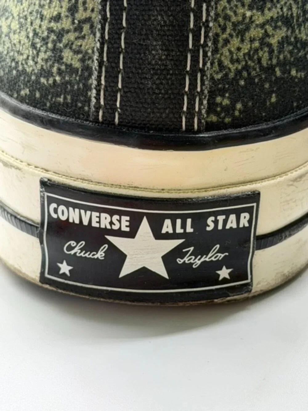 Converse Chuck 70 High Top Sneakers Olive Green Speckled Ombré M 8.5 W 10.5